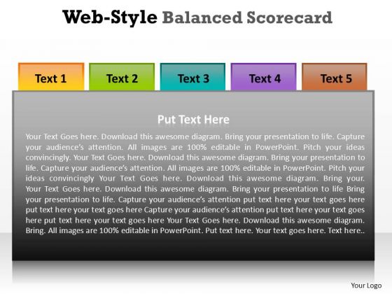 PowerPoint Process Sales Web Style Balanced Ppt Designs