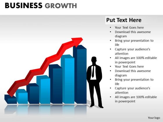 PowerPoint Process Strategy Business Growth Ppt Slides