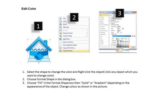 PowerPoint Process Strategy Handshake Ppt Theme