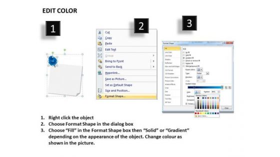 PowerPoint Process Strategy Post It Notes Ppt Backgrounds