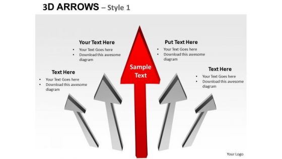 PowerPoint Process Success Arrows Ppt Slides