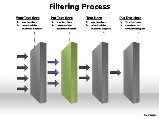 PowerPoint Process Success Filtering Process Ppt Slides