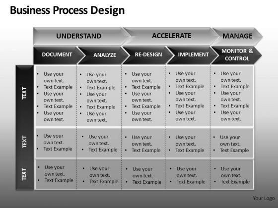 PowerPoint Process Table Chart