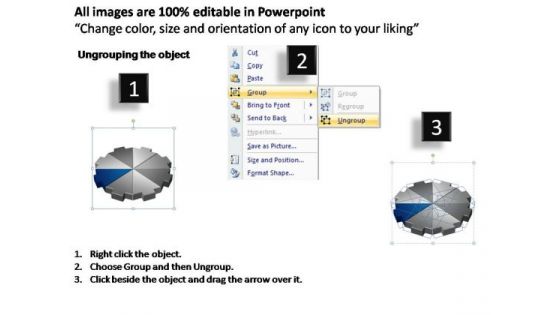 PowerPoint Process Teamwork Arrows Chart Ppt Theme