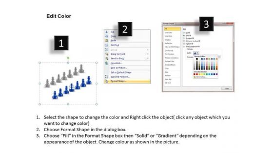 PowerPoint Process Teamwork Chess Pawn Ppt Designs