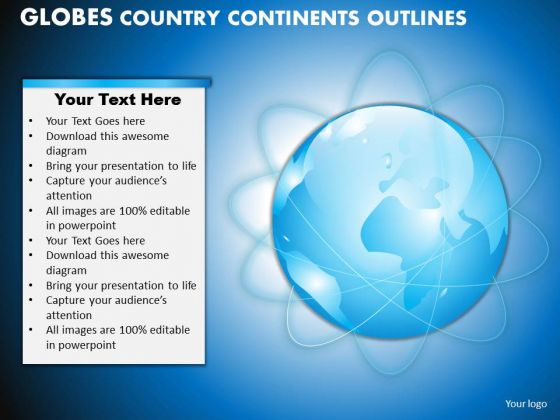 PowerPoint Process Teamwork Globes Country Ppt Layouts