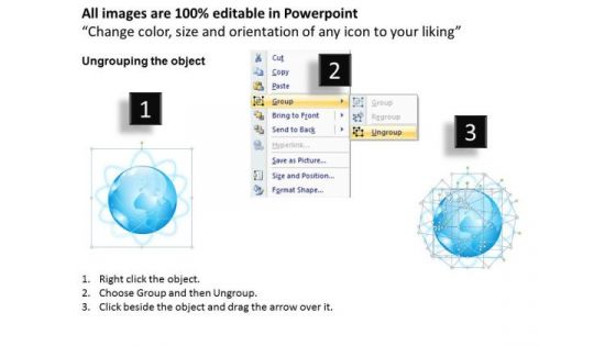 PowerPoint Process Teamwork Globes Country Ppt Layouts