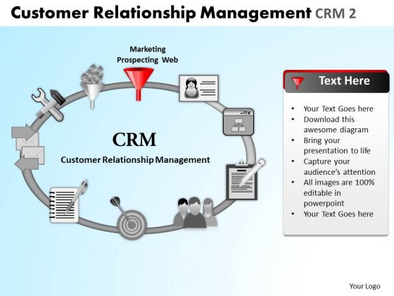 PowerPoint Process Teamwork Relationship Management Ppt Layout