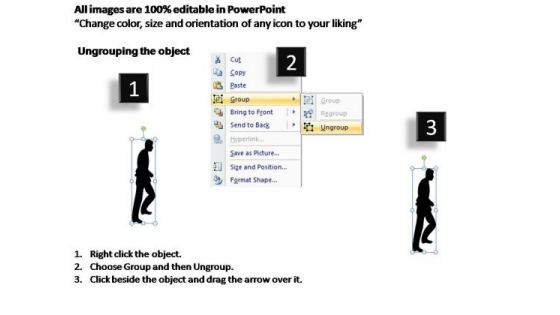 PowerPoint Process Teamwork Steps To A Goal Ppt Presentation
