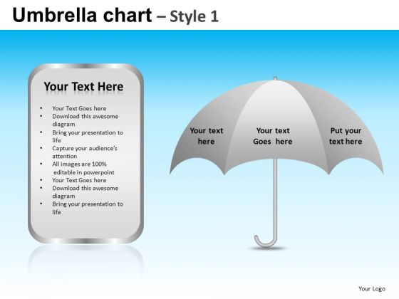 PowerPoint Slide Business Education Umbrella Chart Ppt Presentation