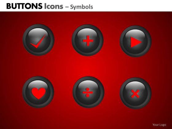PowerPoint Slide Business Teamwork Buttons Icons Ppt Template