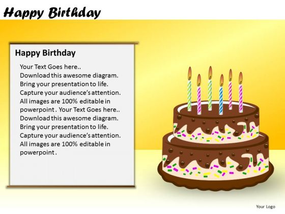 PowerPoint Slide Corporate Designs Happy Birthday Ppt Presentation