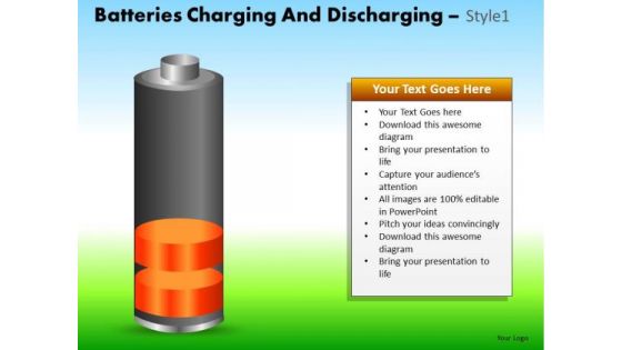 PowerPoint Slide Corporate Success Batteries Charging Ppt Presentation