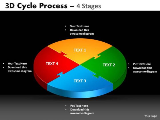 PowerPoint Slide Cycle Chart Cycle Process Ppt Theme