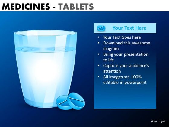 PowerPoint Slide Designs Business Leadership Vision Medicine Tablets Ppt Slides