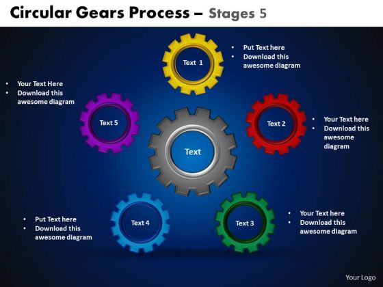 PowerPoint Slide Designs Circle Process Circular Jigsaw Ppt Process