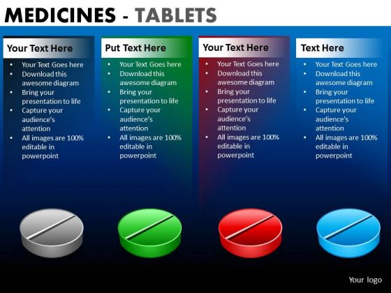 PowerPoint Slide Designs Corporate Success Medicine Tablets Ppt Design Slides