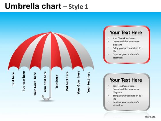 PowerPoint Slide Designs Executive Competition Umbrella Chart Ppt Theme