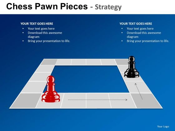 PowerPoint Slide Designs Executive Strategy Chess Pawn Ppt Theme