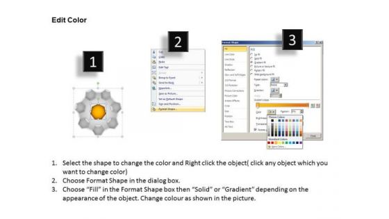 PowerPoint Slide Designs Success Hub And Spokes Process Ppt Template