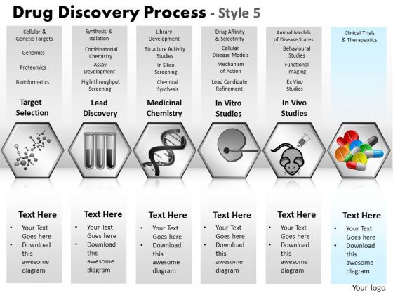 PowerPoint Slide Designs Teamwork Drug Discovery Ppt Backgrounds