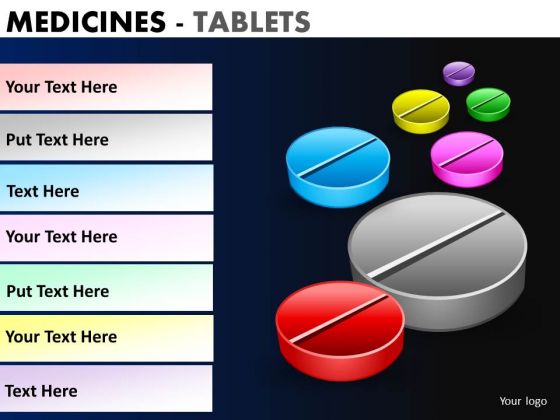PowerPoint Slide Executive Competition Medicine Tablets Ppt Slides
