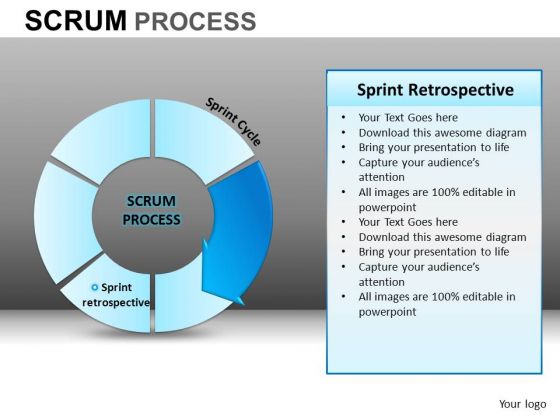 PowerPoint Slide Executive Leadership Scrum Process Ppt Presentation Designs