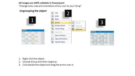 PowerPoint Slide June 2012 Calendar Ppt Templates