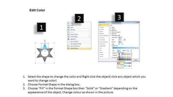 PowerPoint Slide Layout Chart Star Diagram Ppt Template