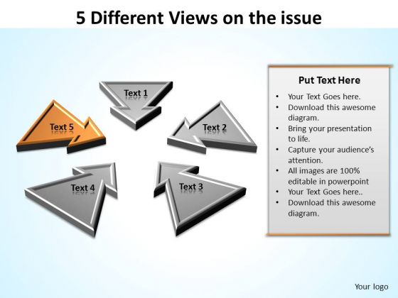 PowerPoint Slide Layout Teamwork Different Views Ppt Design Slides