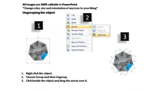 PowerPoint Slide Layout Teamwork Jigsaw Ppt Template