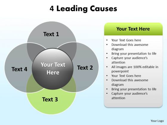 PowerPoint Slide Layout Teamwork Leading Causes Ppt Theme