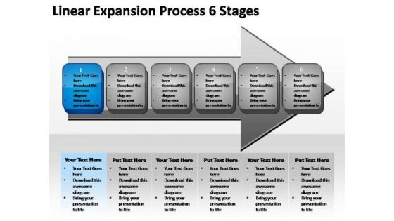 PowerPoint Slide Marketing Linear Expansion Ppt Themes