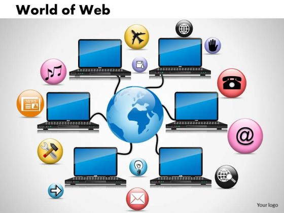 PowerPoint Slide Process World Of Web Ppt Design Slides