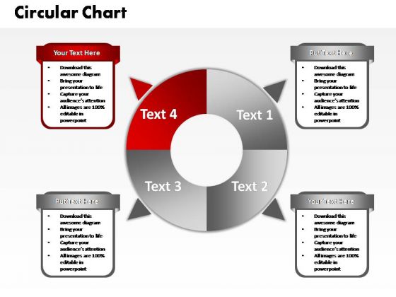 PowerPoint Slide Teamwork Four Circular Ppt Designs