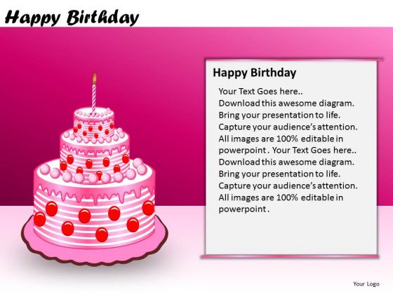 PowerPoint Slidelayout Business Designs Happy Birthday Ppt Layouts