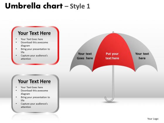 PowerPoint Slidelayout Company Umbrella Chart Ppt Layouts