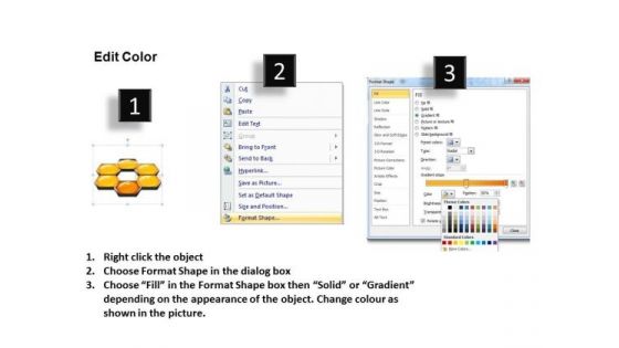 PowerPoint Slidelayout Corporate Teamwork Hexagonal Combs Ppt Slide