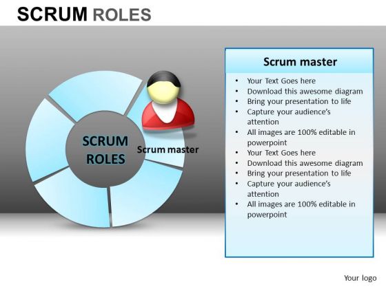 PowerPoint Slidelayout Corporate Teamwork Scrum Process Ppt Design