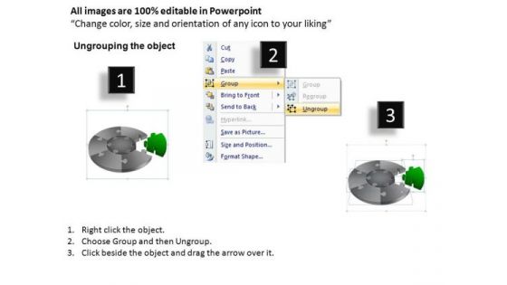 PowerPoint Slidelayout Diagram Jigsaw Pie Chart Ppt Presentation