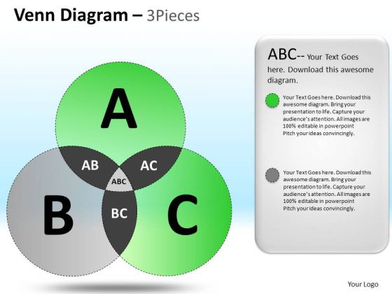 PowerPoint Slidelayout Executive Teamwork Venn Circle Chart Diagram Ppt Process
