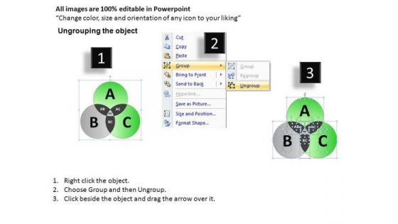 PowerPoint Slidelayout Executive Teamwork Venn Circle Chart Diagram Ppt Process