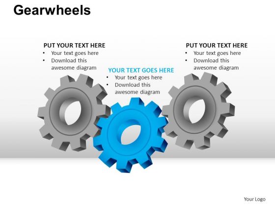 PowerPoint Slidelayout Global Gear Wheel Ppt Backgrounds