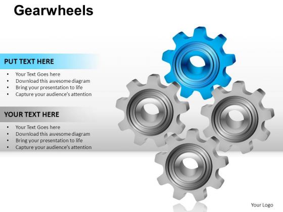 PowerPoint Slidelayout Graphic Gear Wheel Ppt Presentation