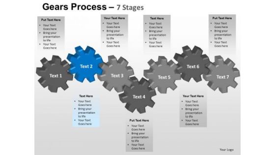 PowerPoint Slidelayout Graphic Gears Process Ppt Slide