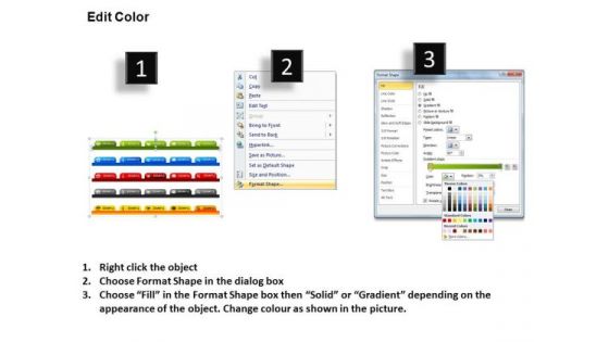PowerPoint Slidelayout Leadership Tabs Ppt Process