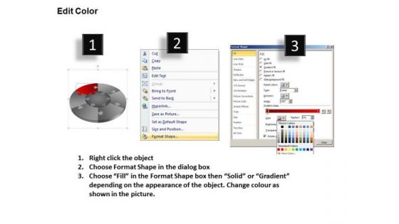 PowerPoint Slidelayout Teamwork Pie Chart Puzzle Process Ppt Process
