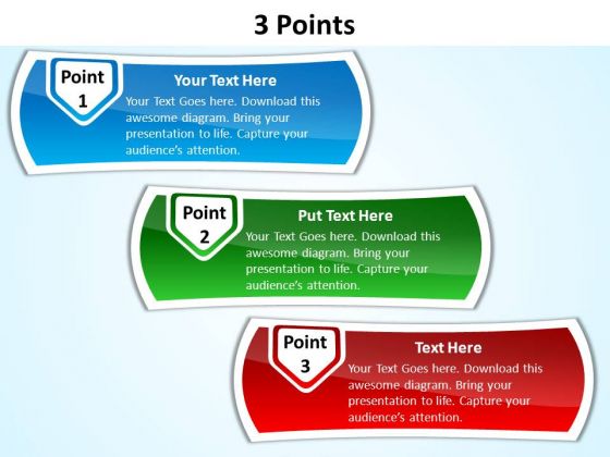 PowerPoint Slides Business 3 Points Ppt Templates