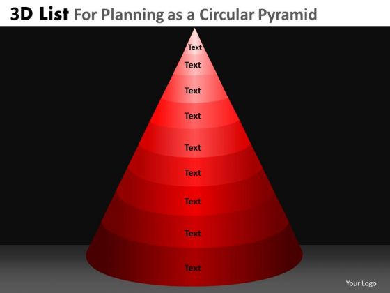 PowerPoint Slides Business Teamwork 3d Circular Chart List Ppt Presentation