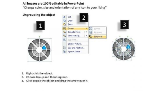 PowerPoint Slides Chart Double Ring Ppt Template